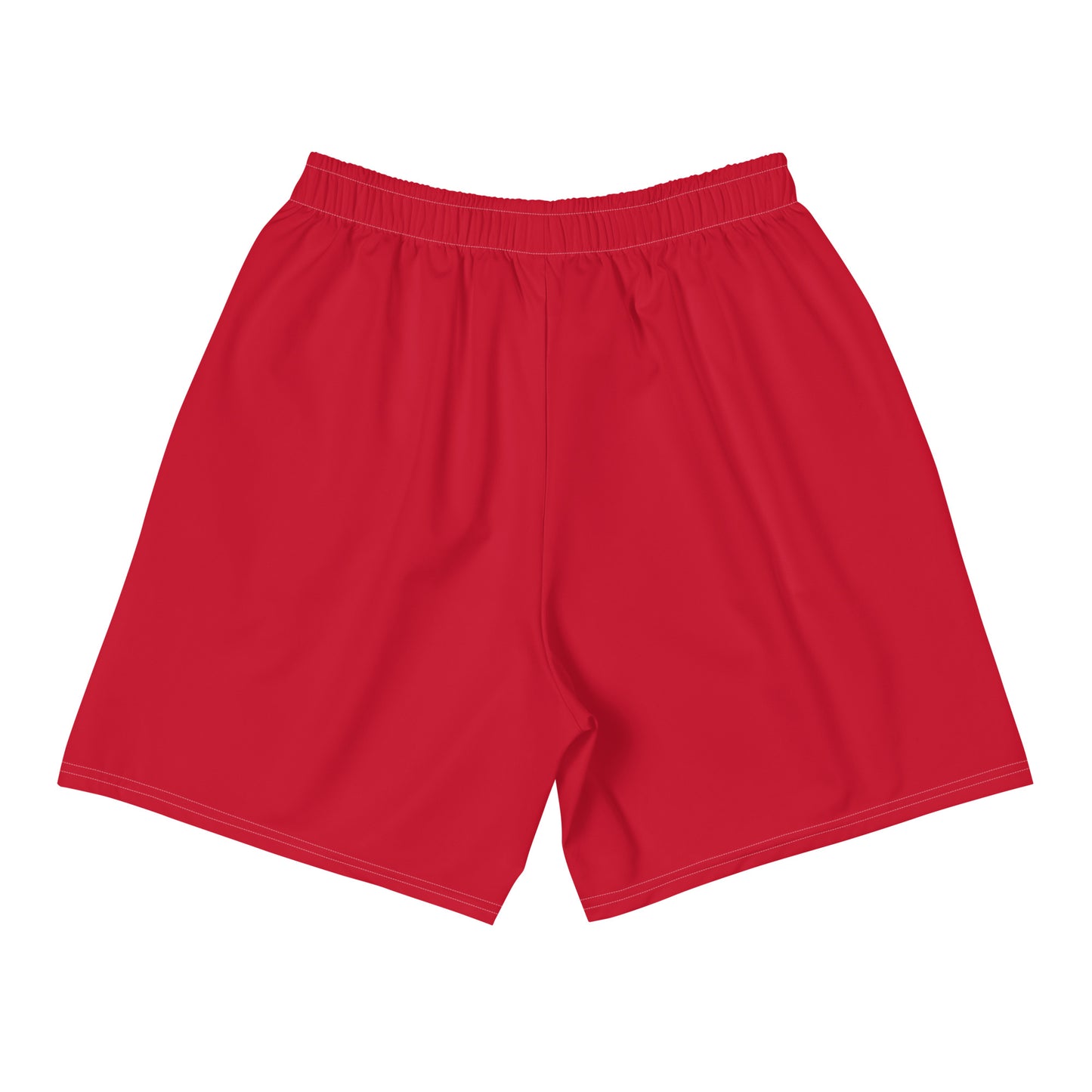 Men's Red & White Straight Fuego Athletic Shorts