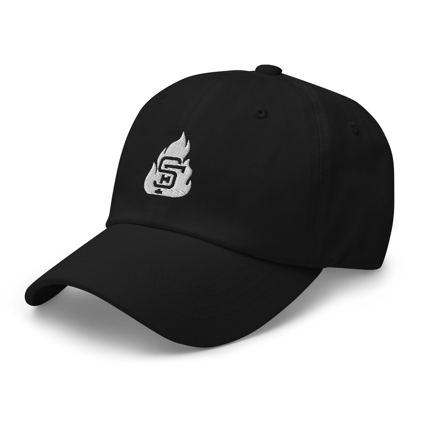 Black & White SF Flame Dad Hat