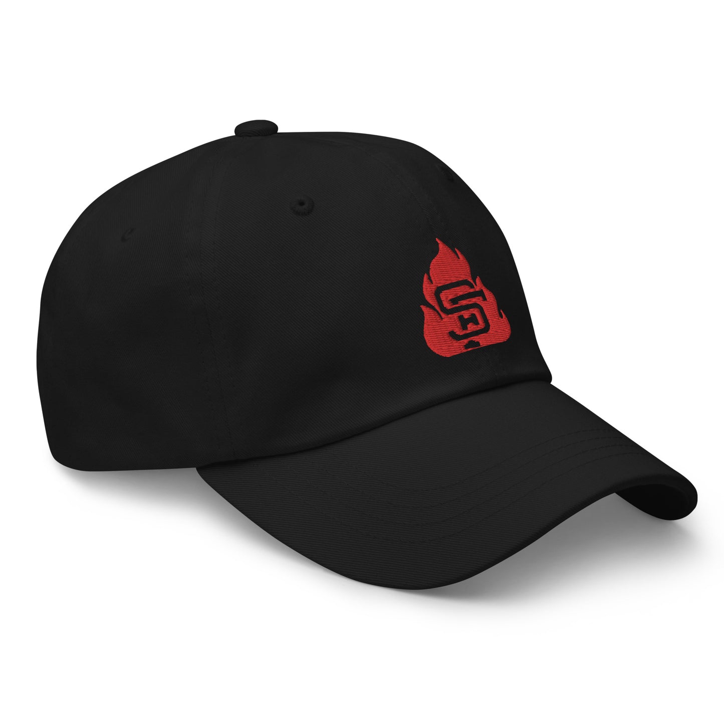 Black & Red SF Flame Dad Hat