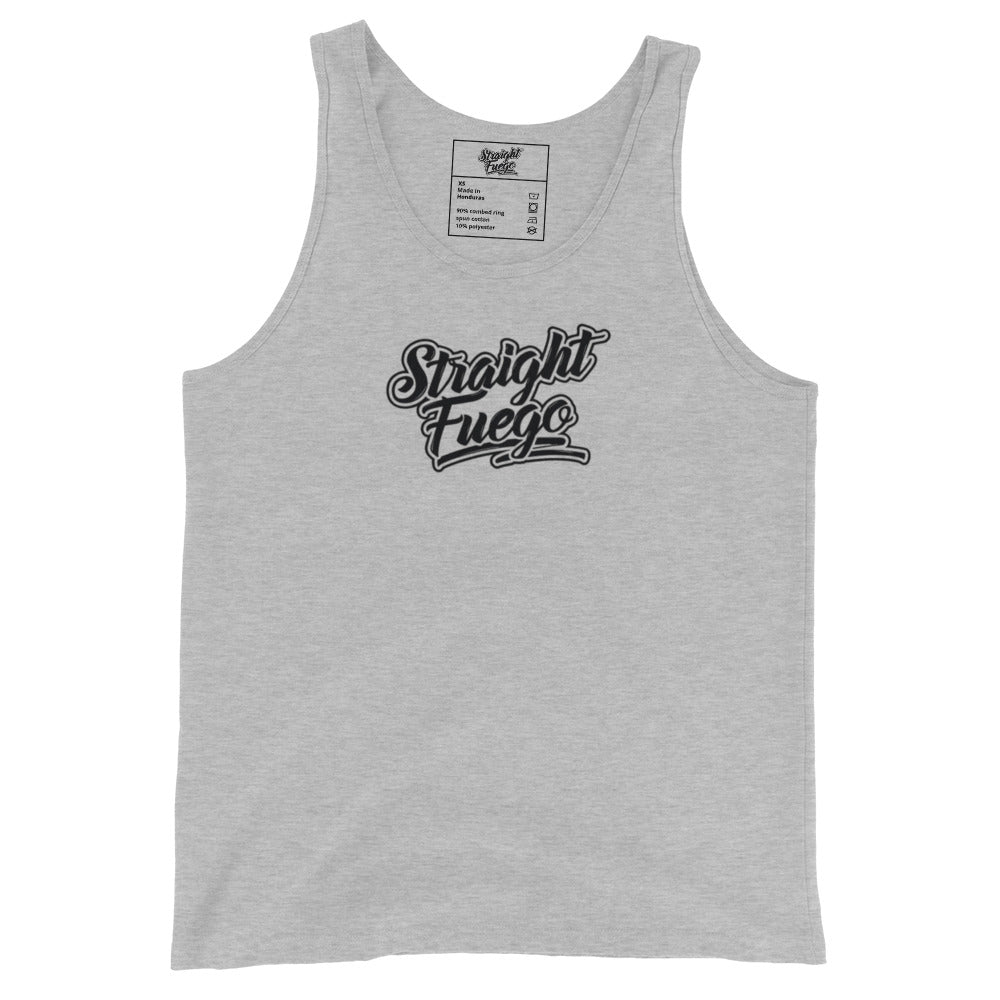 Men's Straight Fuego Tank Top With Black Logo