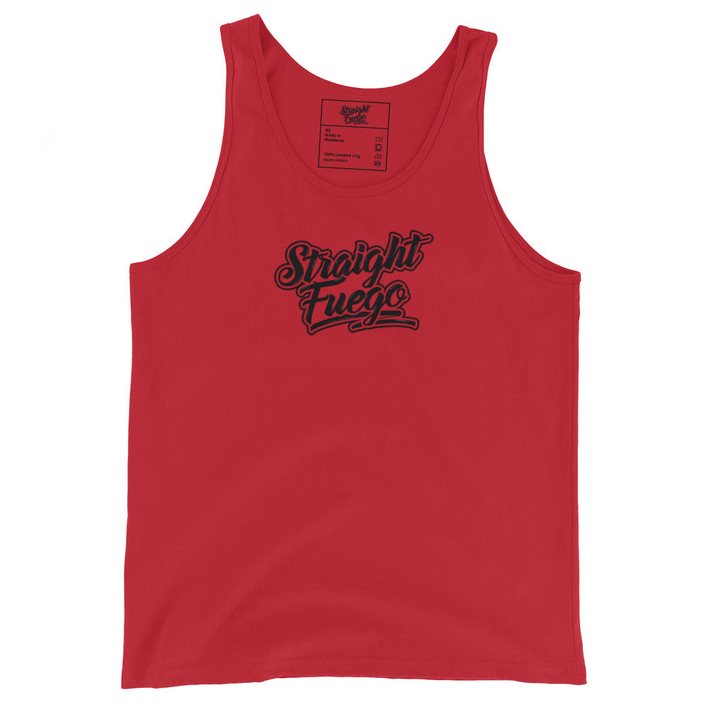 Men's Straight Fuego Tank Top With Black Logo