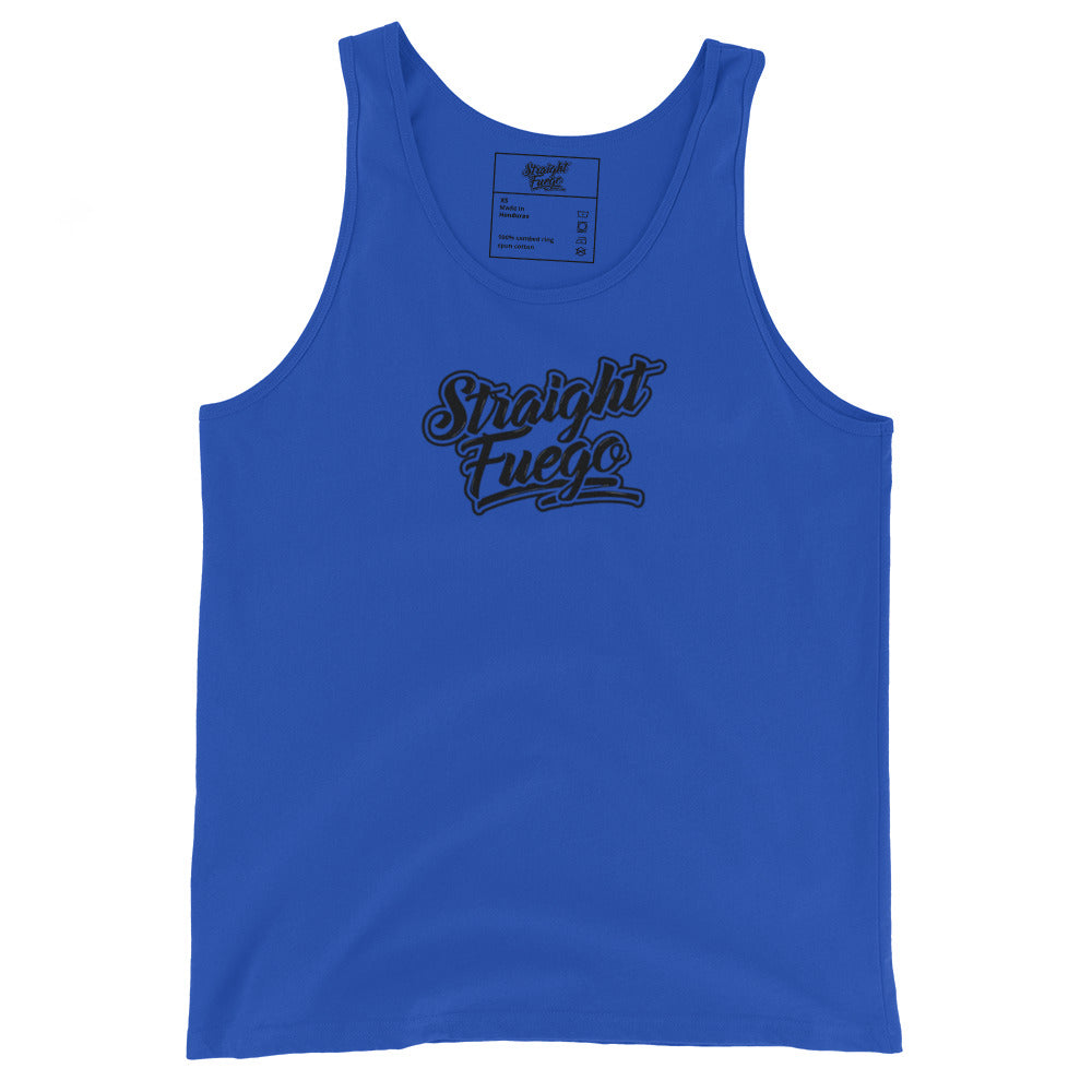 Men's Straight Fuego Tank Top With Black Logo