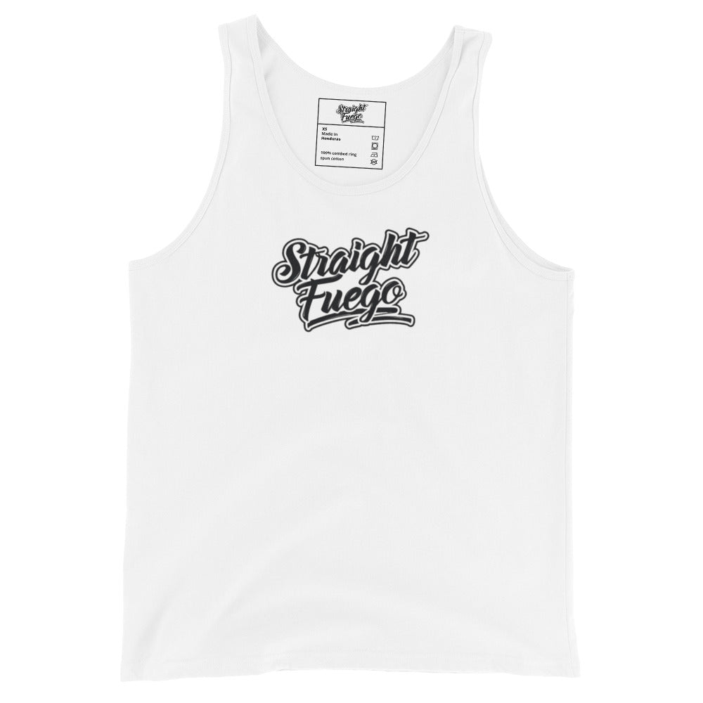 Men's Straight Fuego Tank Top With Black Logo