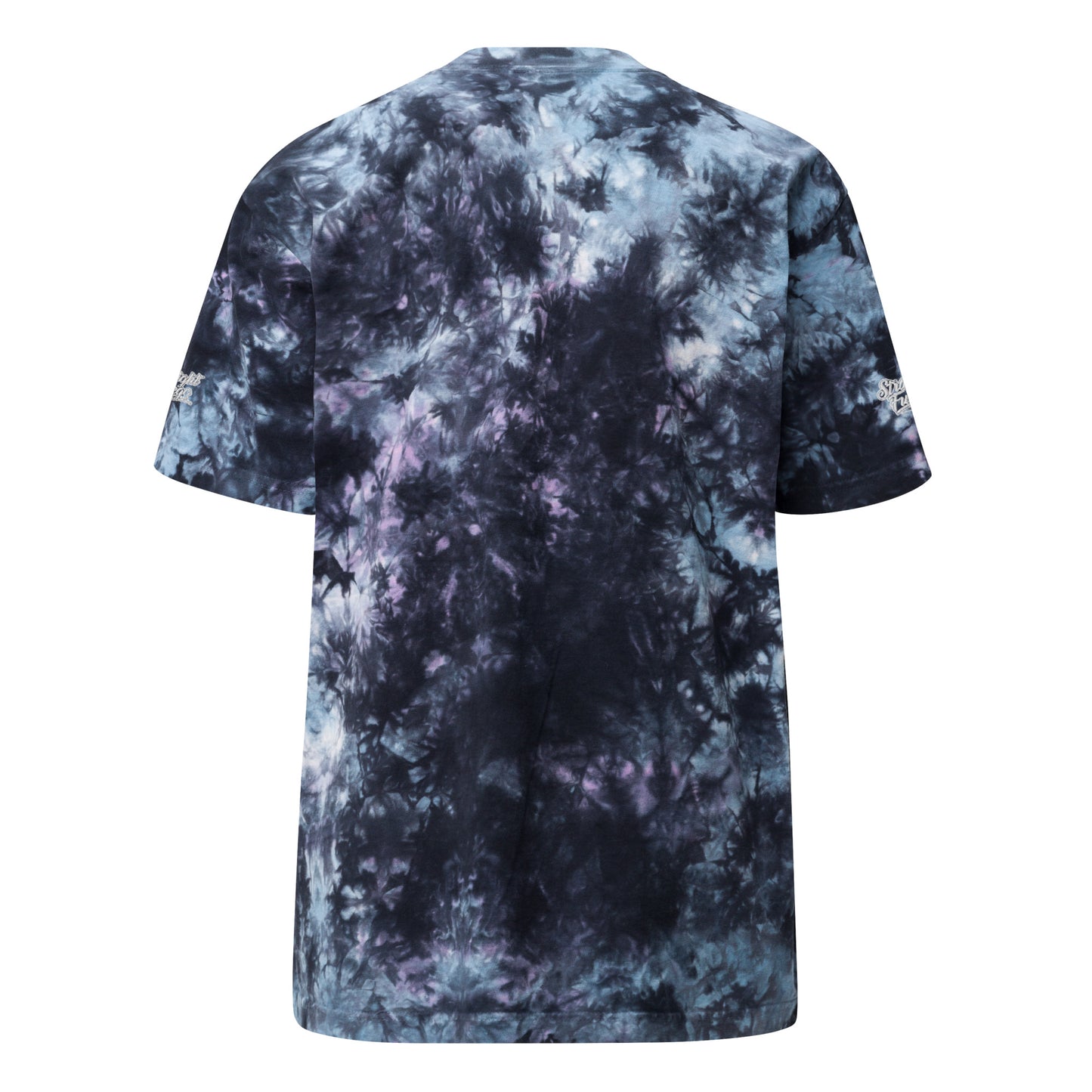 Men's Straight Fuego Over-Sized Embroidered Tie-Dye T-Shirt