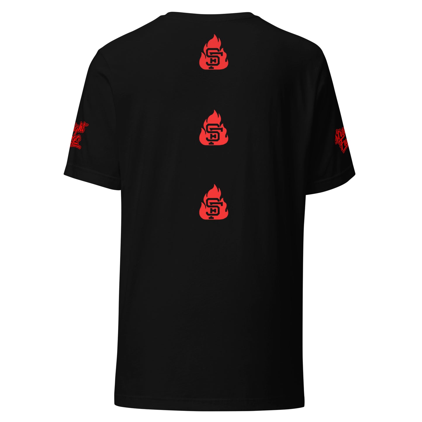 Unisex Black & Red SF Flame T-Shirt