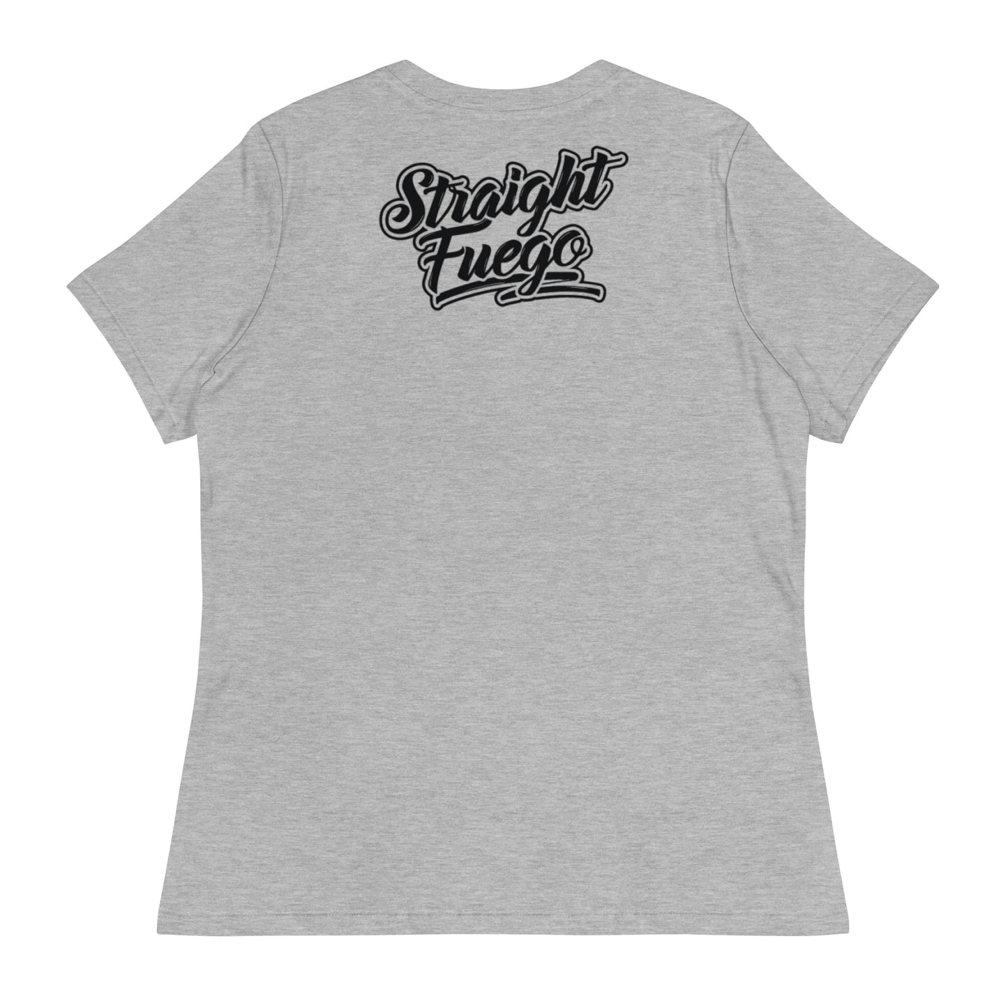 Women's Straight Fuego T-Shirt With Black Logo