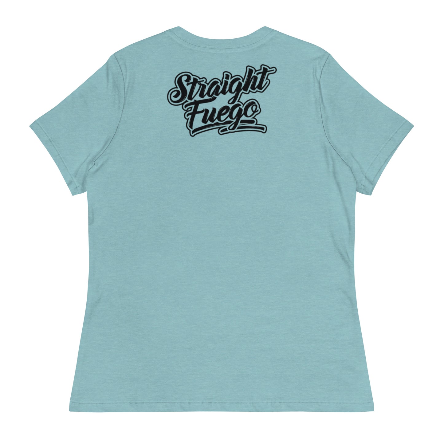 Women's Straight Fuego T-Shirt With Black Logo