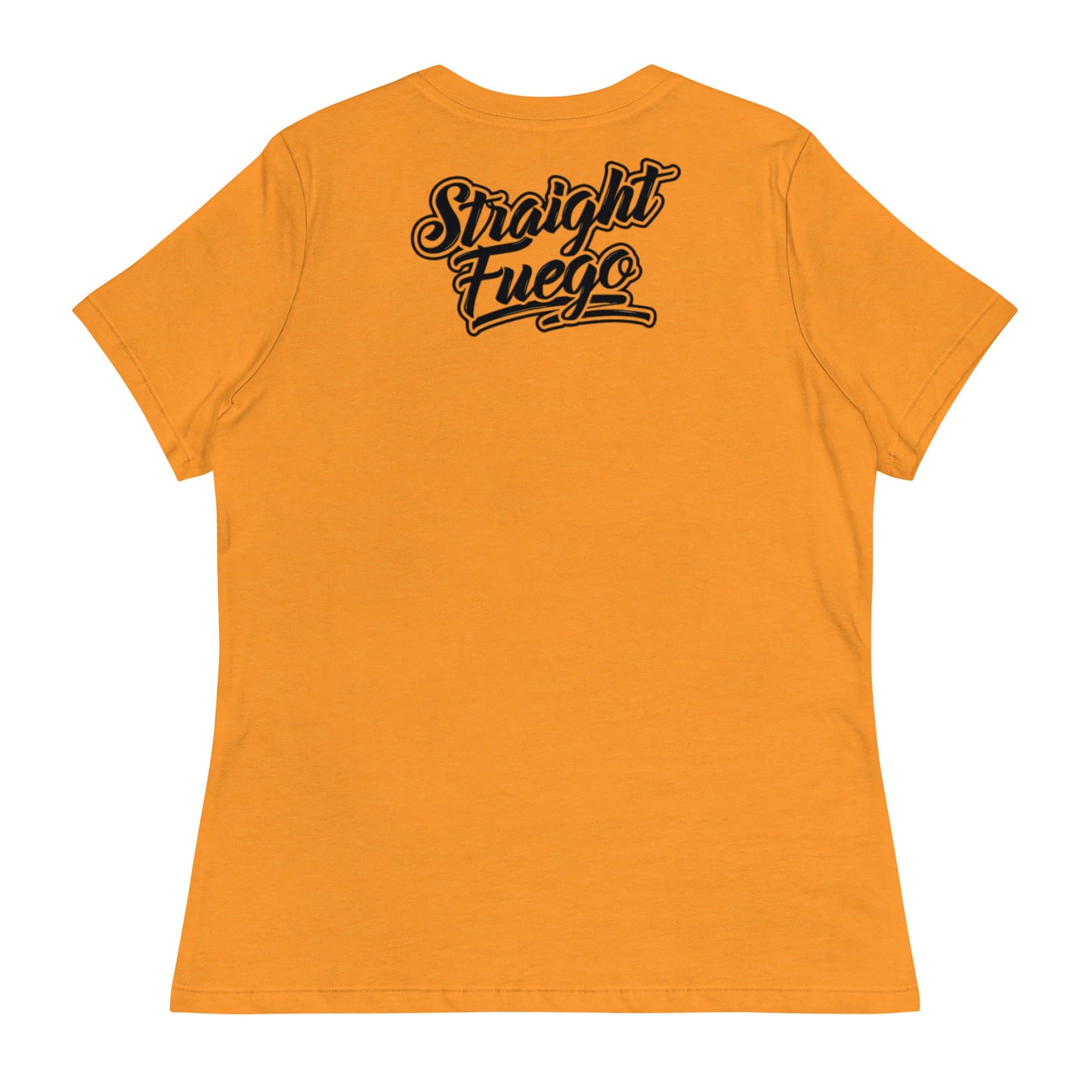 Women's Straight Fuego T-Shirt With Black Logo
