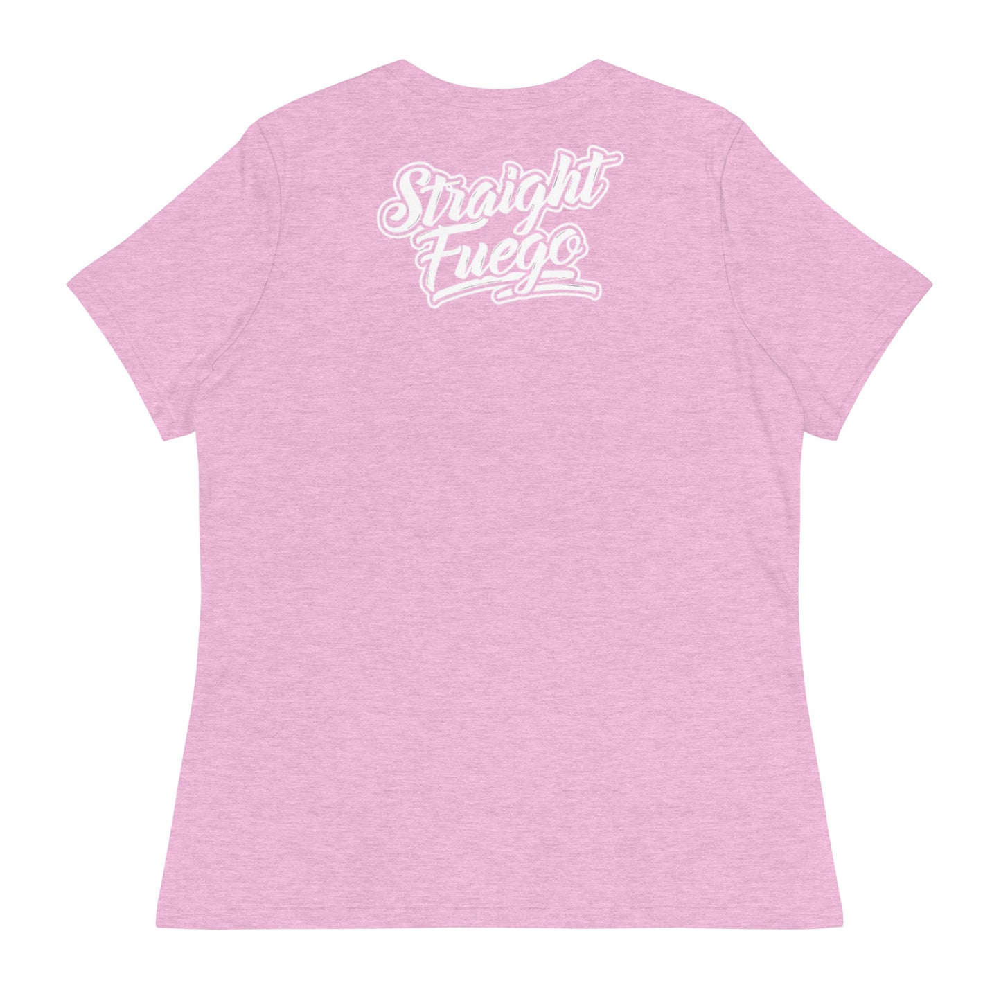 Women's Straight Fuego T-Shirt With White Logo