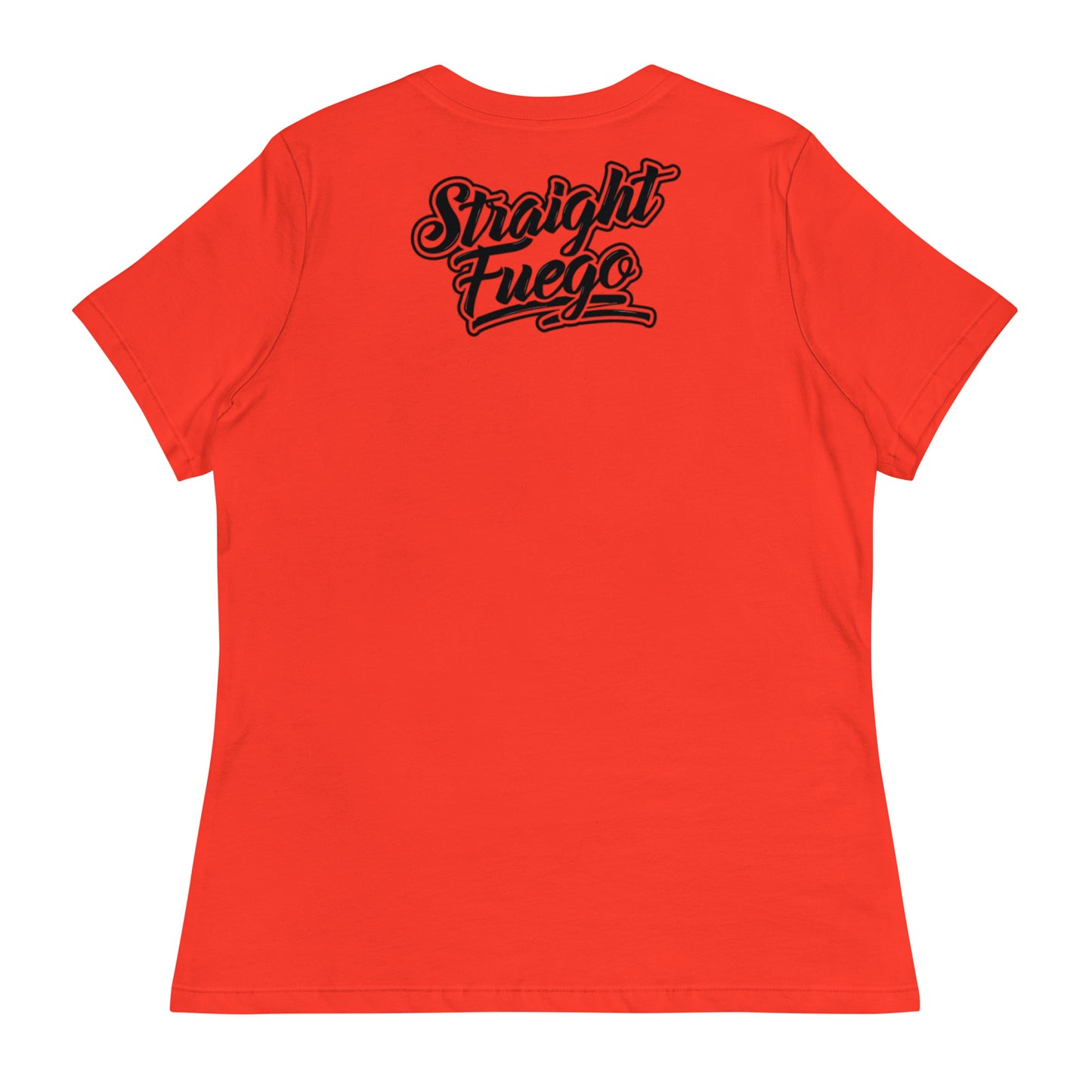 Women's Straight Fuego T-Shirt With Black Logo