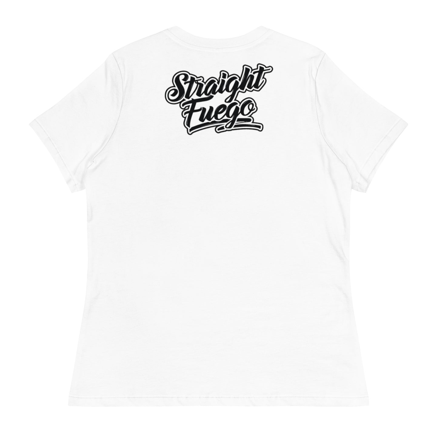 Women's Straight Fuego T-Shirt With Black Logo