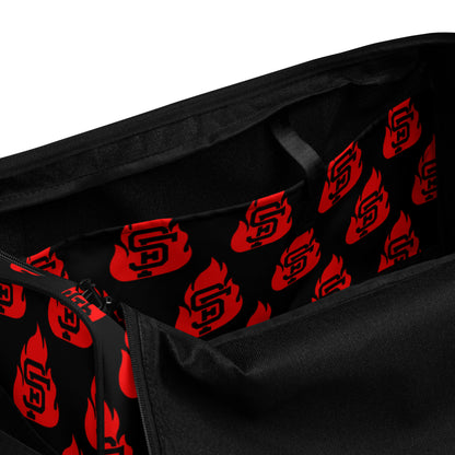 Black & Red SF Flame Duffle Bag