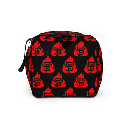 Black & Red SF Flame Duffle Bag