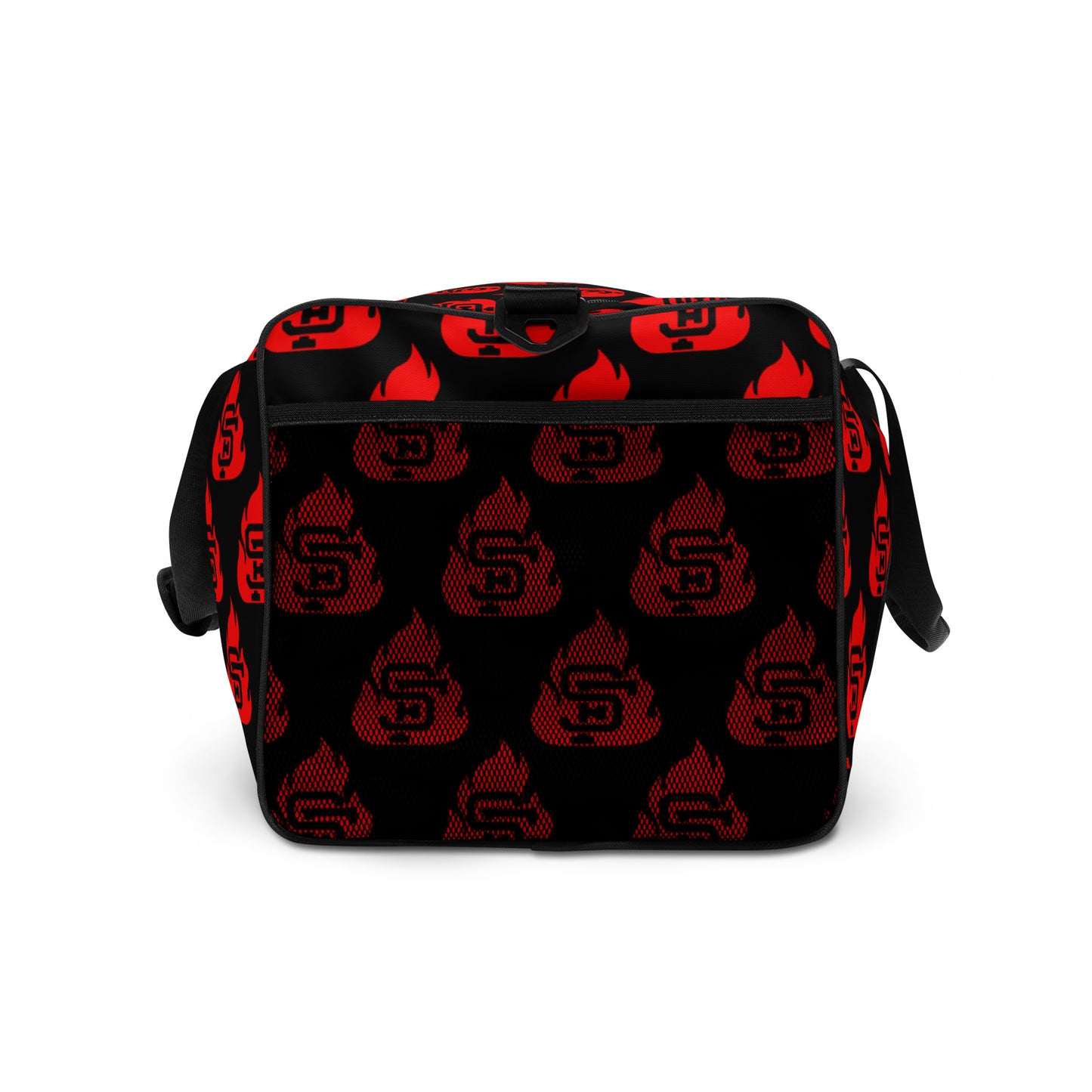 Black & Red SF Flame Duffle Bag