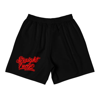 Black & Red SF Flame Athletic Shorts