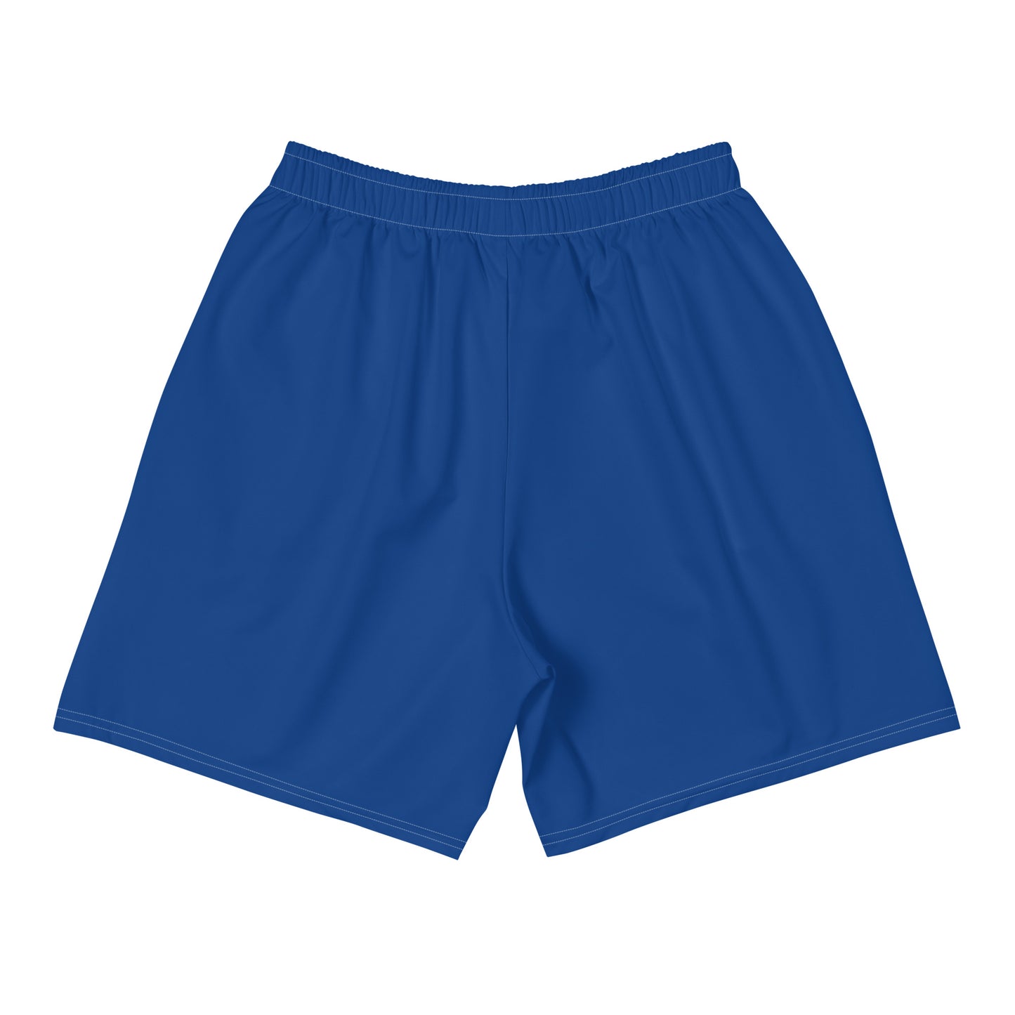 Men's Blue & White Straight Fuego Athletic Shorts