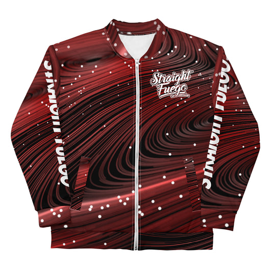 "Red Synthwave" Unisex "Classic" Bomber Jacket