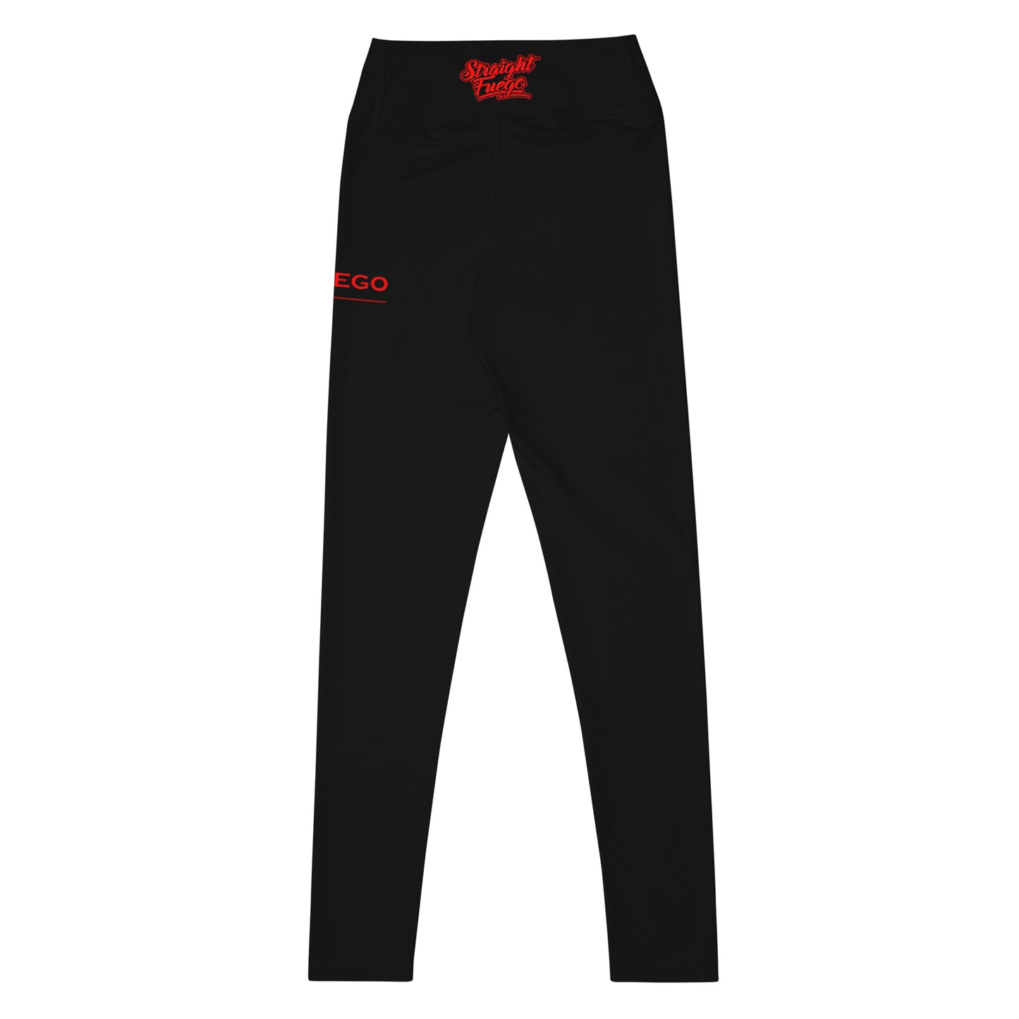 Black & Red SF Flame Yoga Leggings