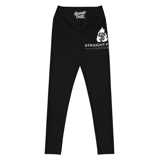 Black & White SF Flame Yoga Leggings