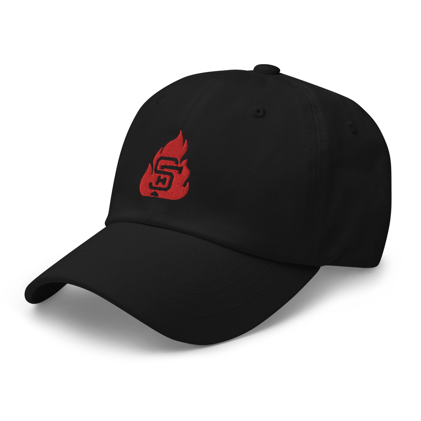 Black & Red SF Flame Dad Hat