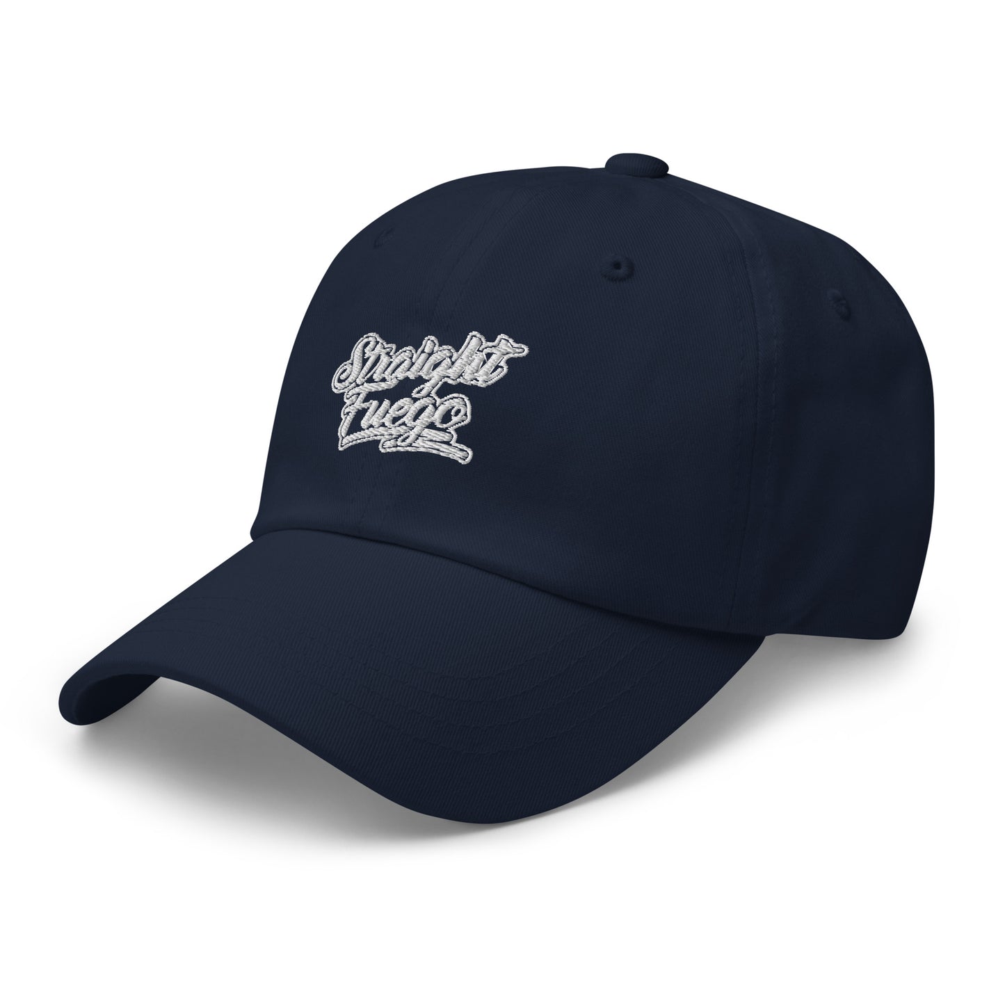 Straight Fuego Dad Hat With White Logo