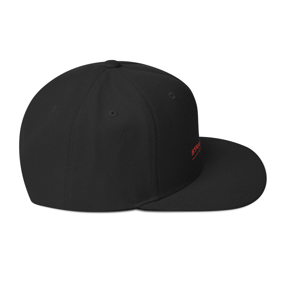 Black & Red SF Flame Snapback Hat