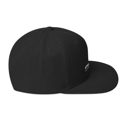 Black & White SF Flame Snapback Hat