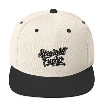 Two-Tone Straight Fuego Snapback Hat