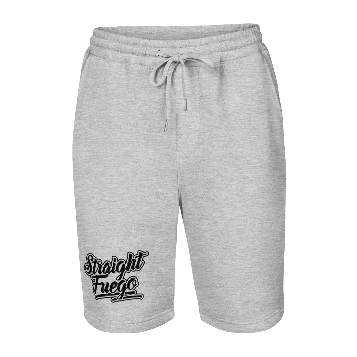 Men's Straight Fuego Fleece Shorts With Black Logo