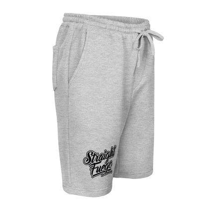 Men's Straight Fuego Fleece Shorts With Black Logo