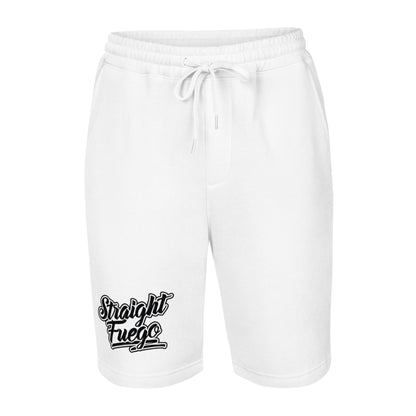 Men's Straight Fuego Fleece Shorts With Black Logo