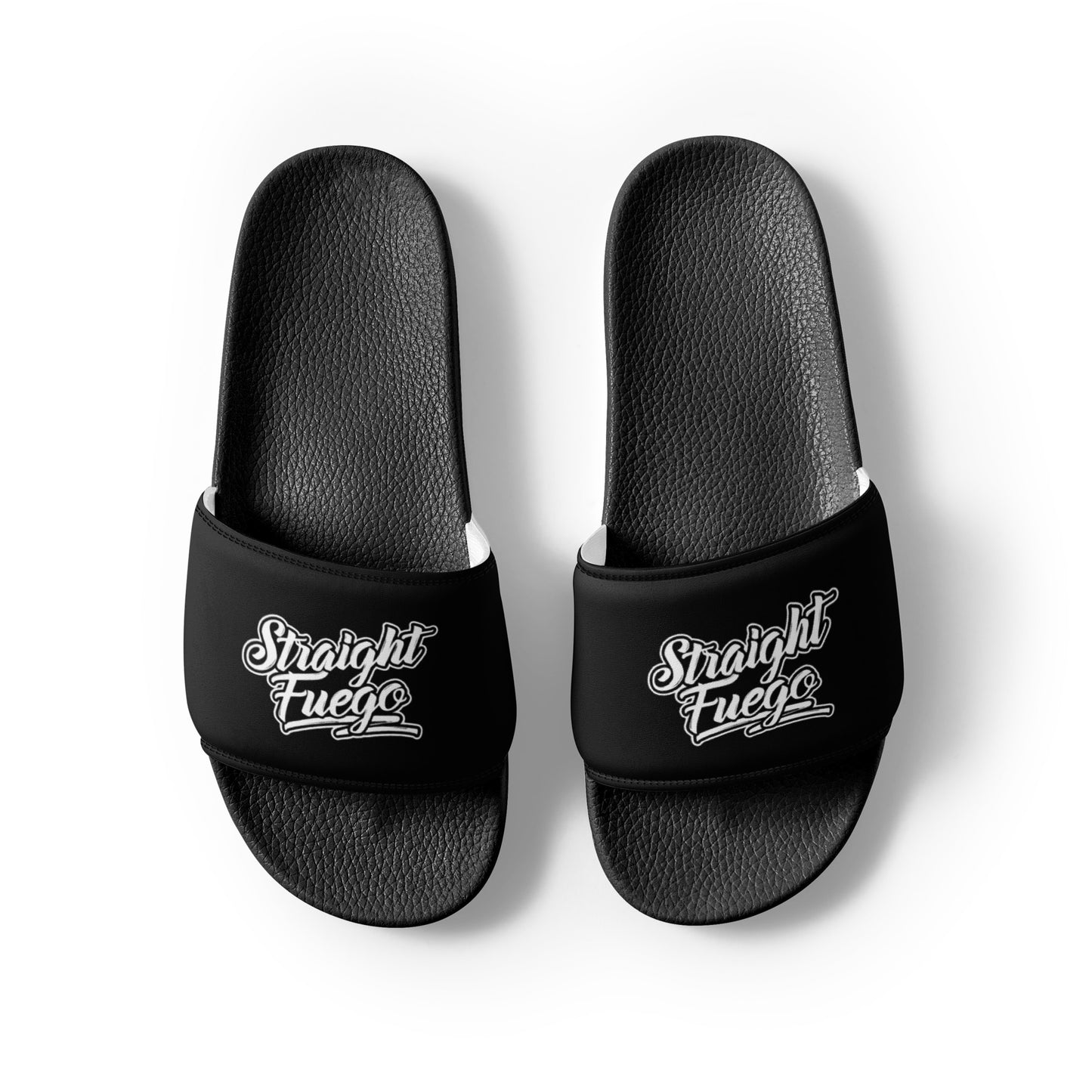 Black & White Straight Fuego Slides