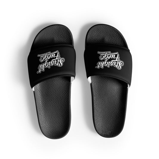 Black & White Straight Fuego Slides