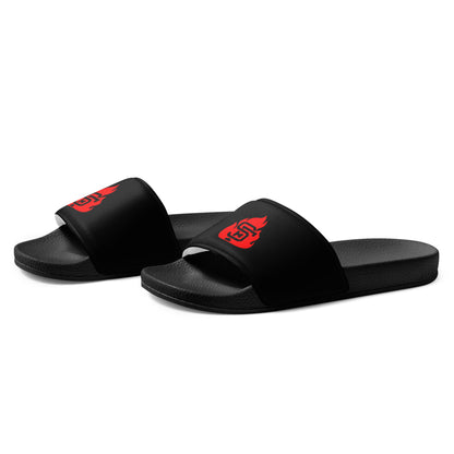 Men’s Black & Red SF Flame Slides