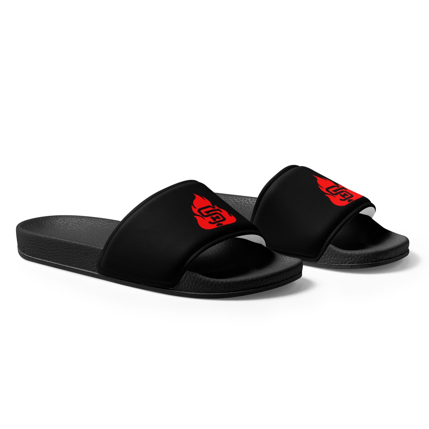 Men’s Black & Red SF Flame Slides