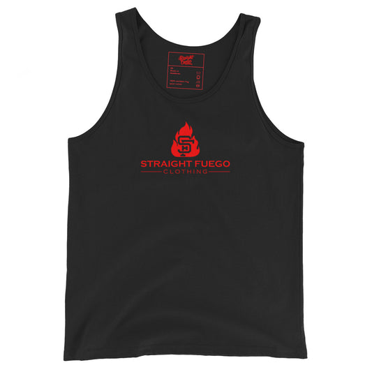 Black & Red SF Flame Tank Top