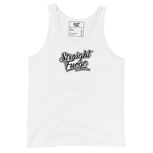 Men's Straight Fuego Tank Top With Black Logo