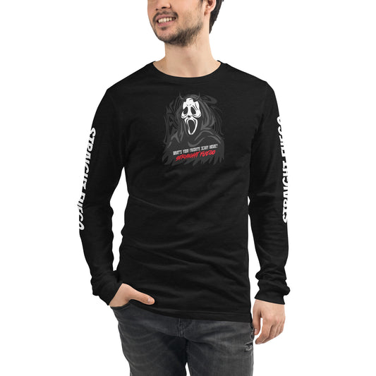 Unisex "Ghost Face" Long Sleeve Shirt