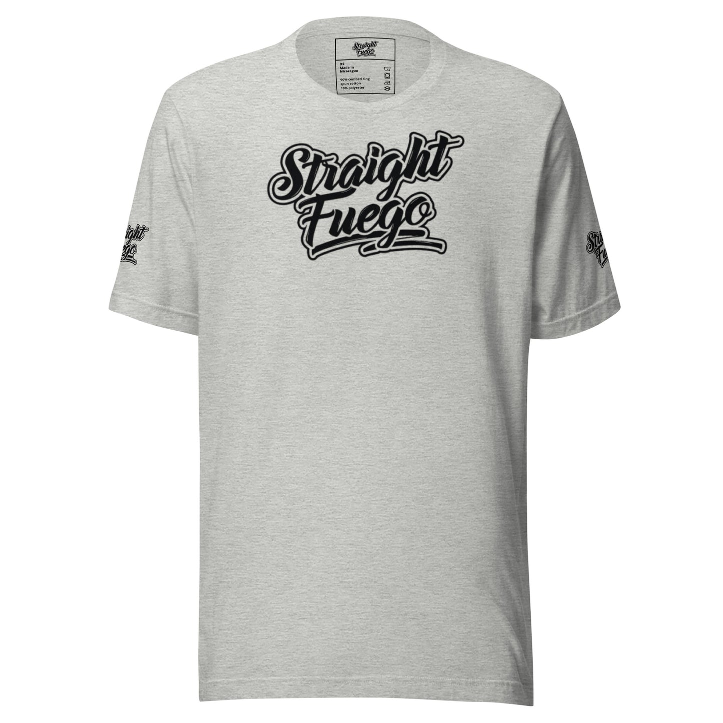 Unisex Straight Fuego T-Shirt With Black Logo