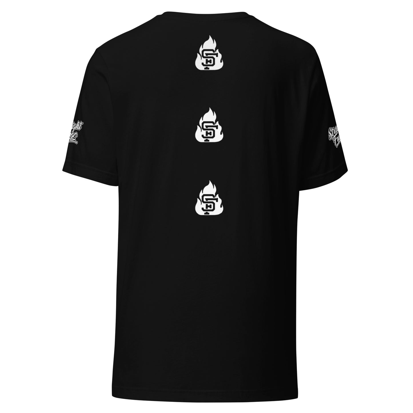 Unisex Black & White SF Flame T-Shirt