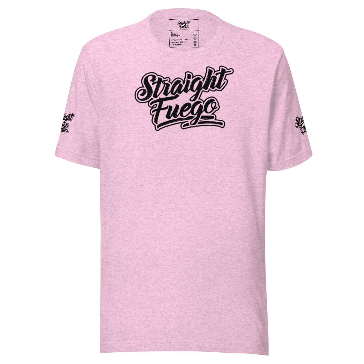 Unisex Straight Fuego T-Shirt With Black Logo