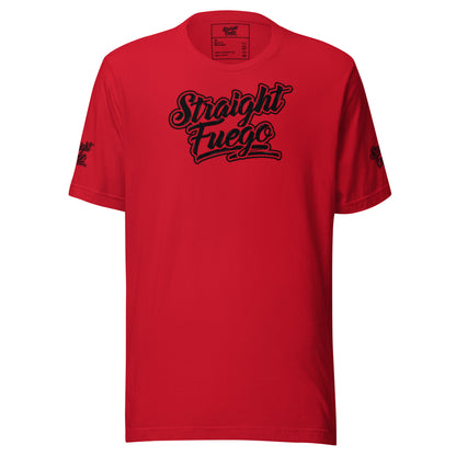 Unisex Straight Fuego T-Shirt With Black Logo