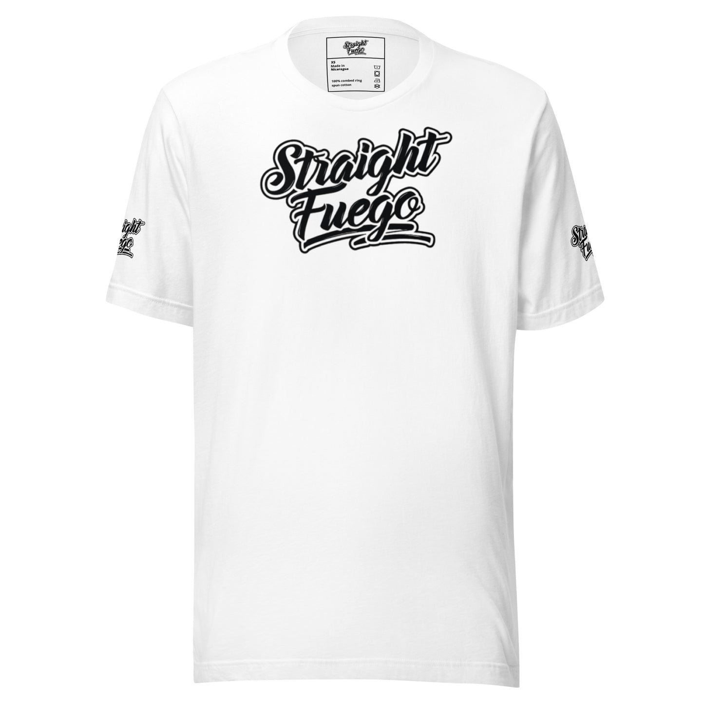 Unisex Straight Fuego T-Shirt With Black Logo