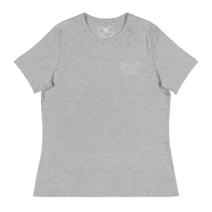 Women's Straight Fuego T-Shirt With White Logo