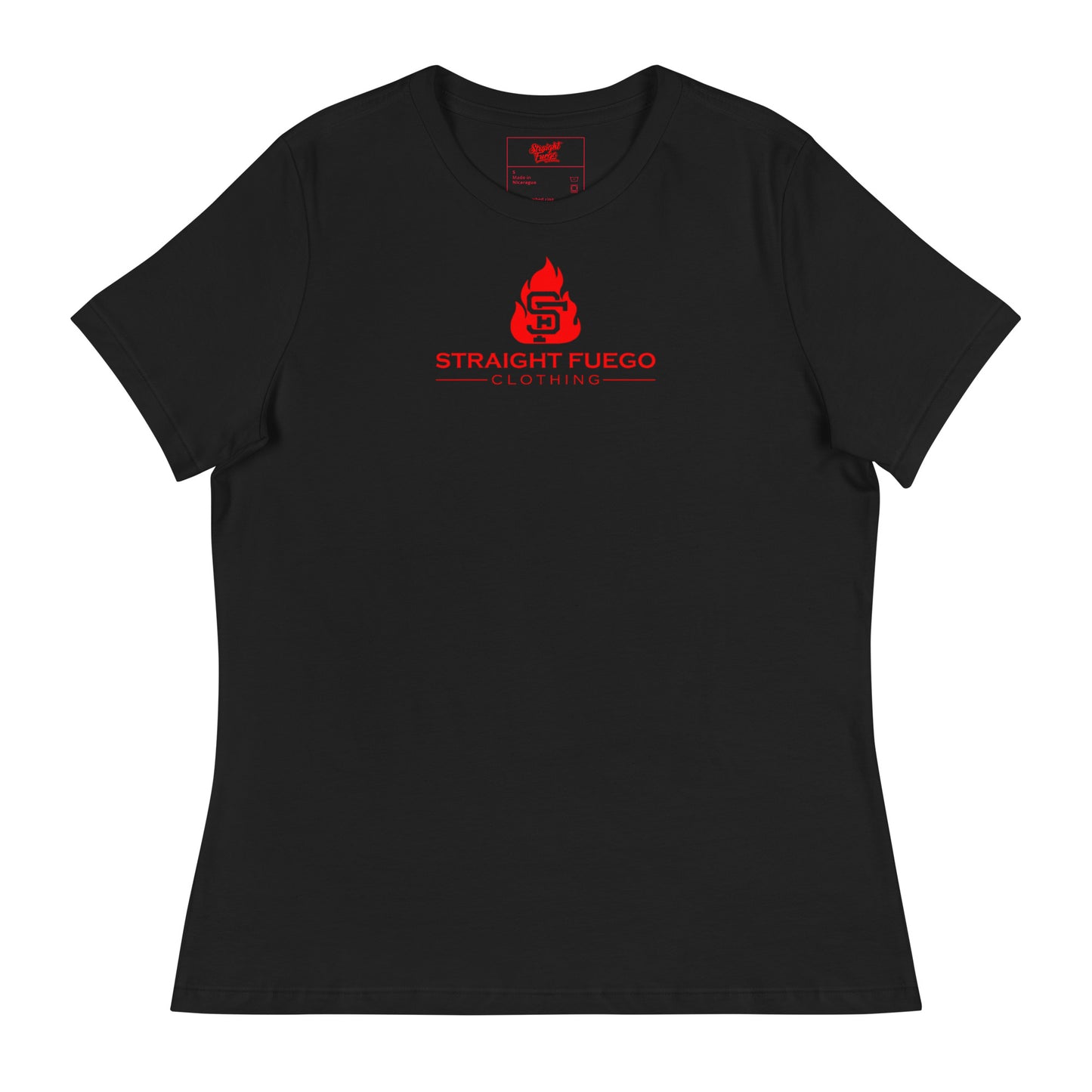 Women's Black & Red SF Flame T-Shirt