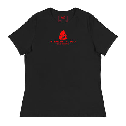 Women's Black & Red SF Flame T-Shirt