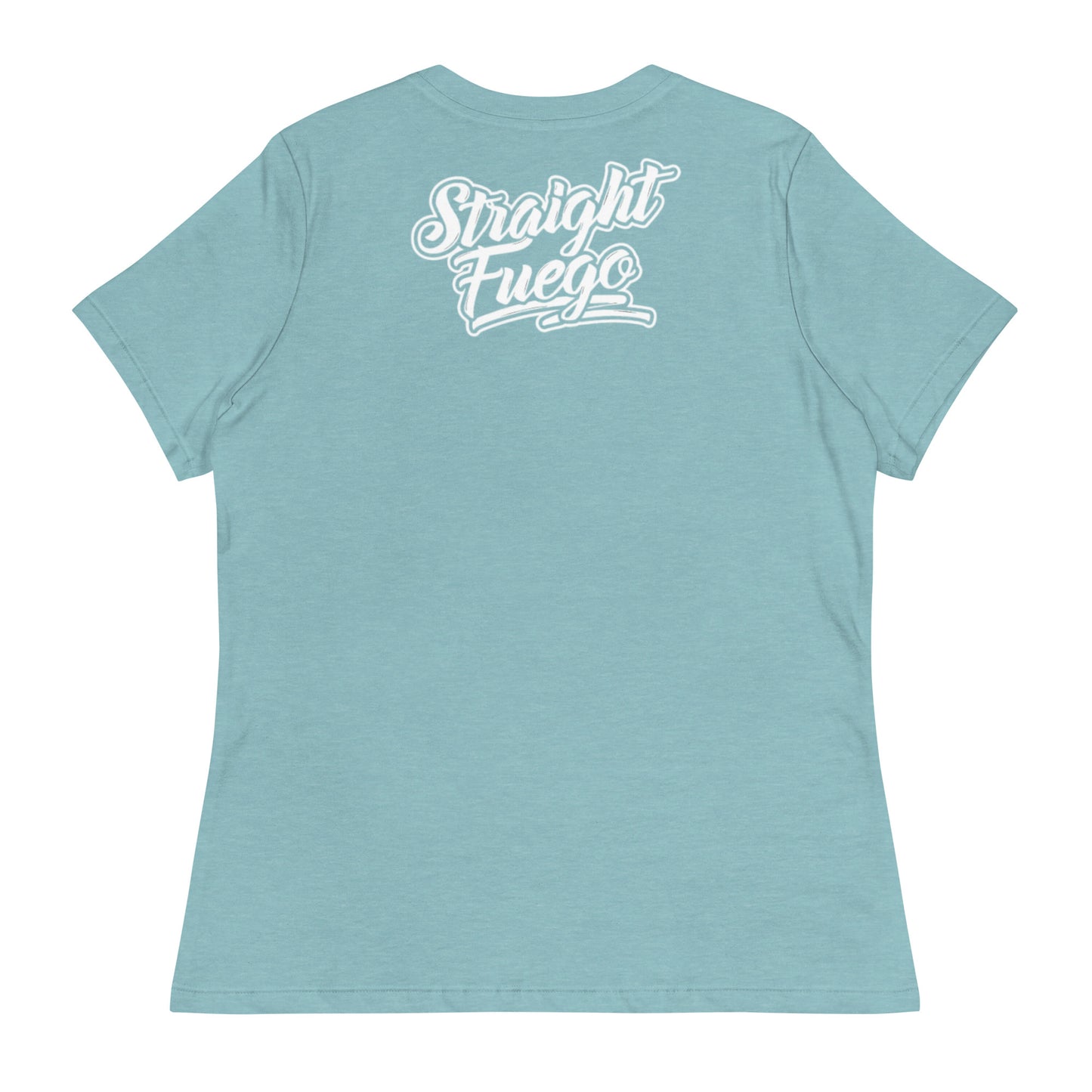 Women's Straight Fuego T-Shirt With White Logo