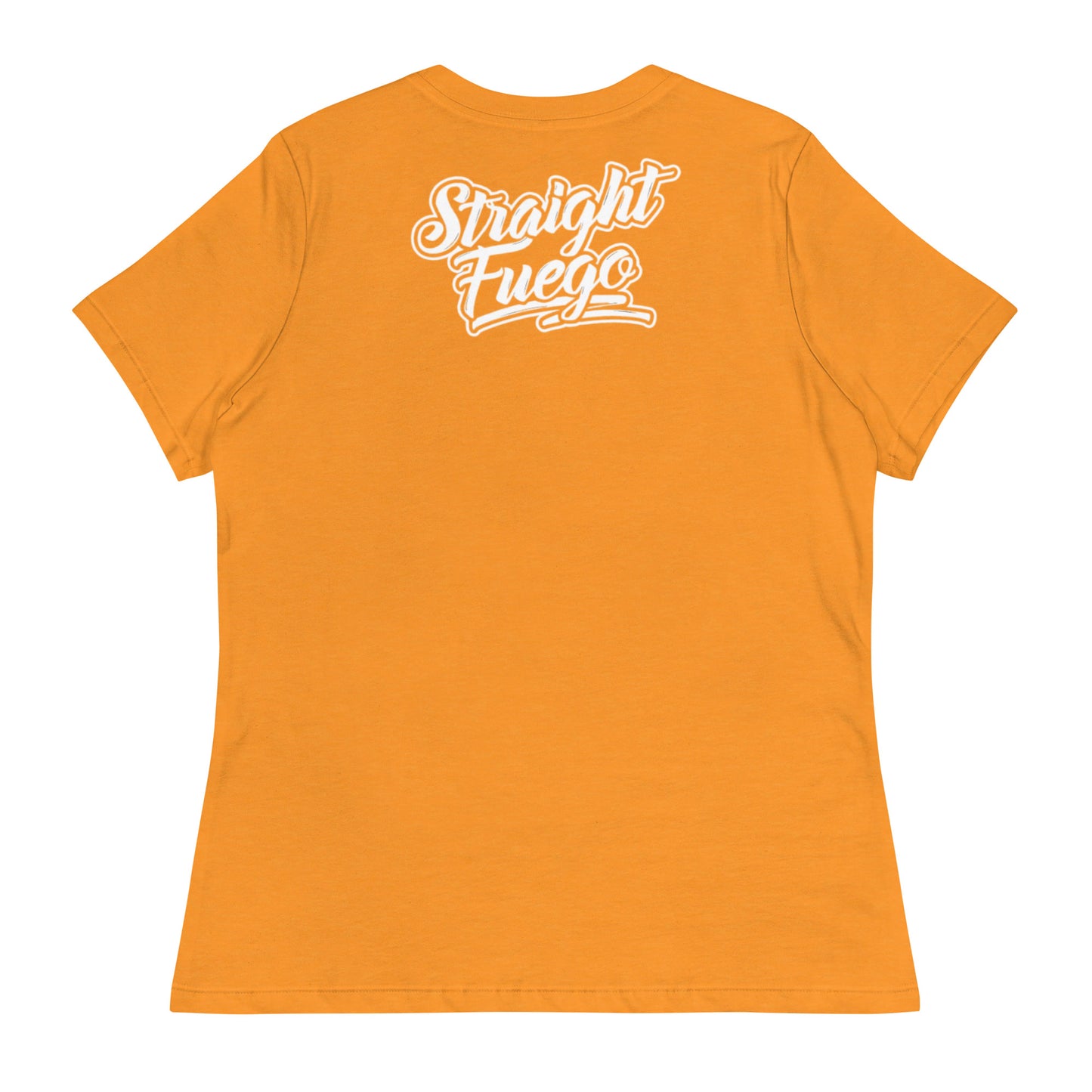 Women's Straight Fuego T-Shirt With White Logo