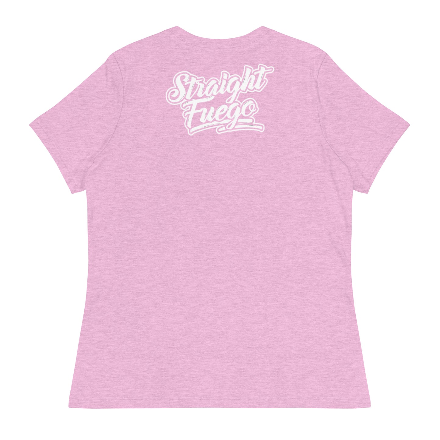 Women's Straight Fuego T-Shirt With White Logo