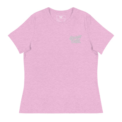 Women's Straight Fuego T-Shirt With White Logo